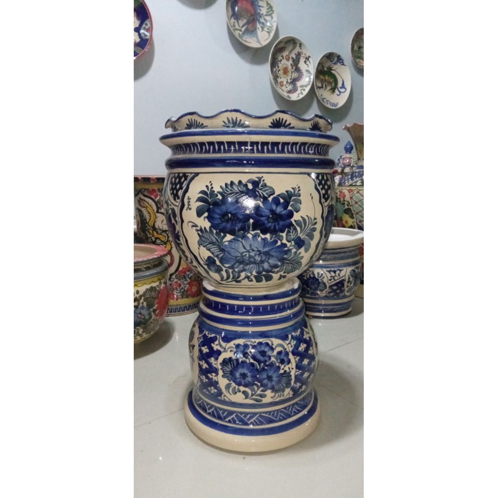 Guci Keramik Pot Kaki