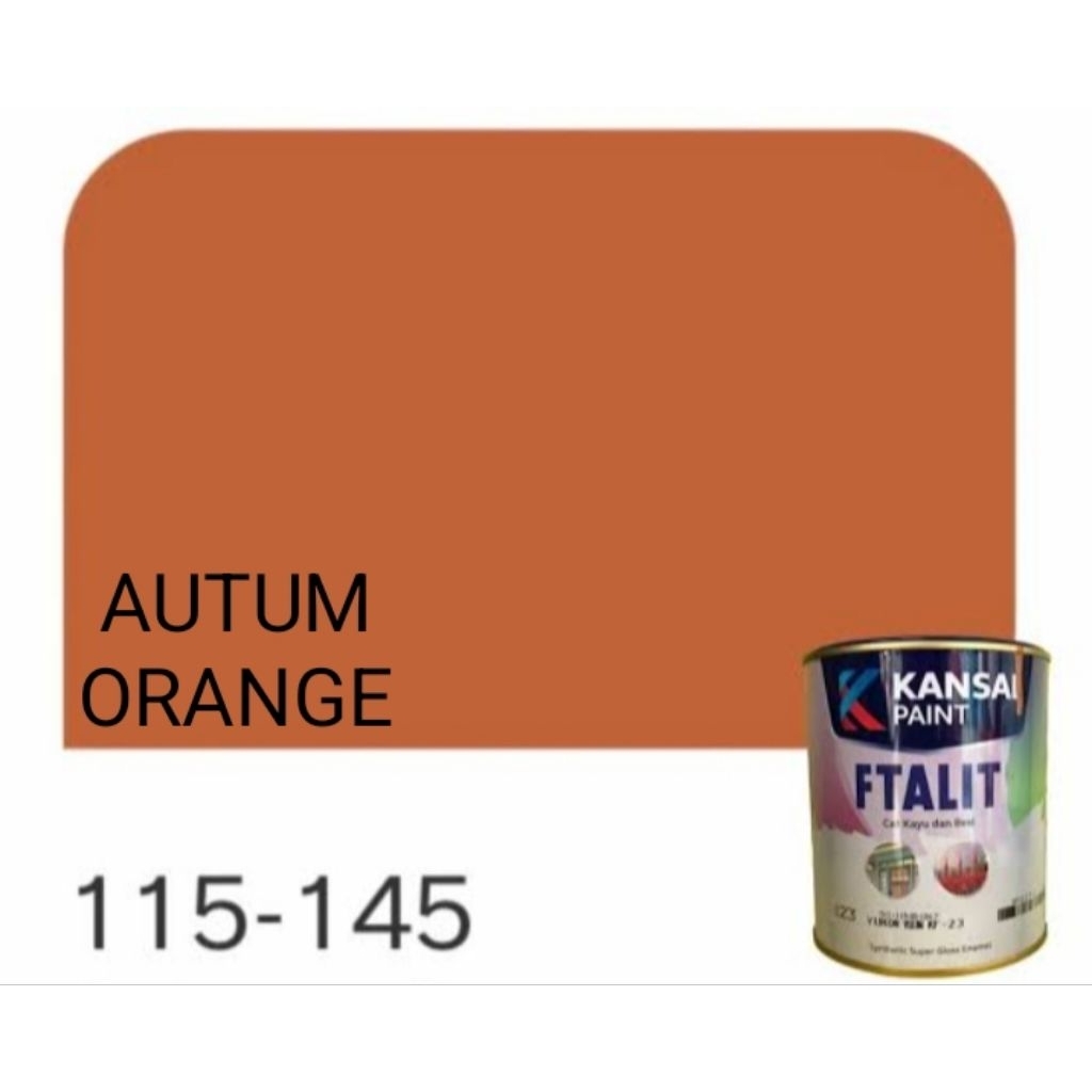 

Cat minyak Ftalit kansai paint 1kg Autum orange