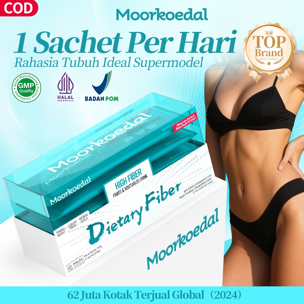 

MOORKOEDAL Fiber Diet BPOM HALAL Cepat Kurus Bakar Lemak Turun BB Detox & Pengganti Makan