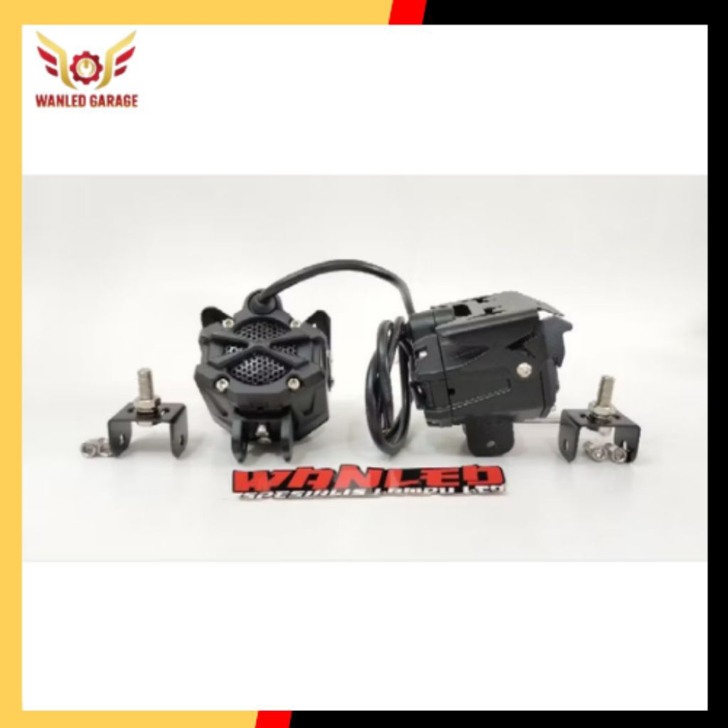 Aeslux | Lampu Sorot Tembak | Aeslux S22 LED Laser gun 9D Putih Kuning | Lampu kabut | lampu motor l