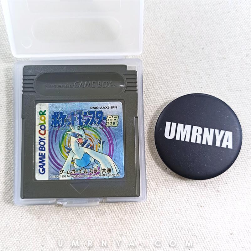 Kaset Original Pokemon Silver Version Nintendo Gold Game boy color gbc GBC GBA SP