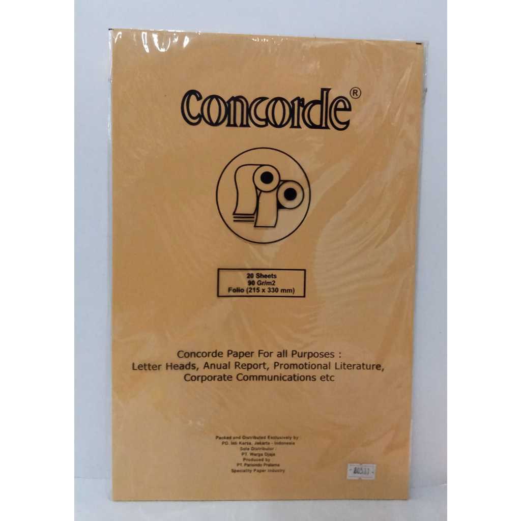 

KERTAS CONCORDE F4 90 GSM 80511