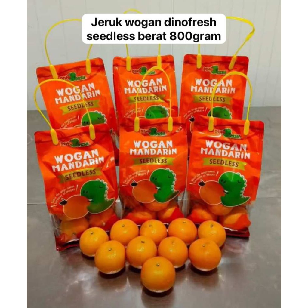 

Jeruk Wogan Dinofresh Seedless Berat 800gram /pack