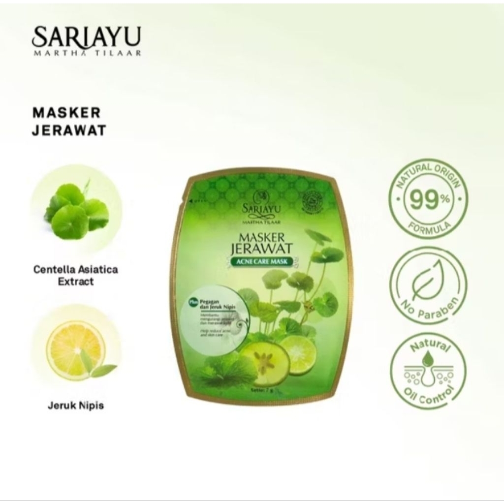 Sariayu masker wajah powder sachet; 10g