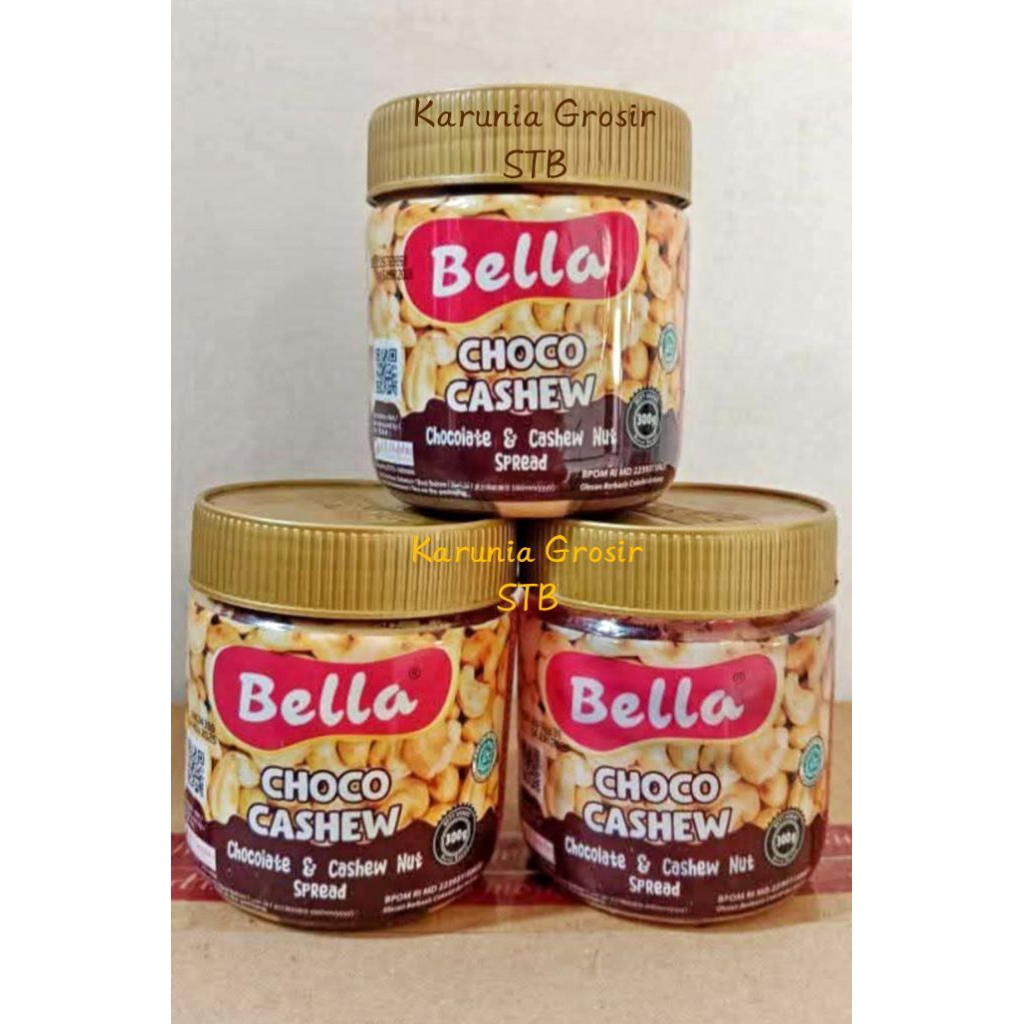 

Bella Selai Coklat Spread Choco Cashew 300Gr Bella Choco Cashew Chocolate & Cashew Nut Spread Promo Termurah!
