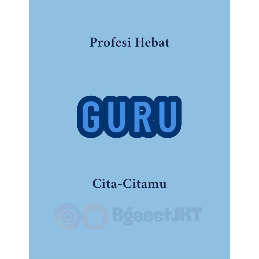 Desain profesi anak perempuan | Guru | Lucu