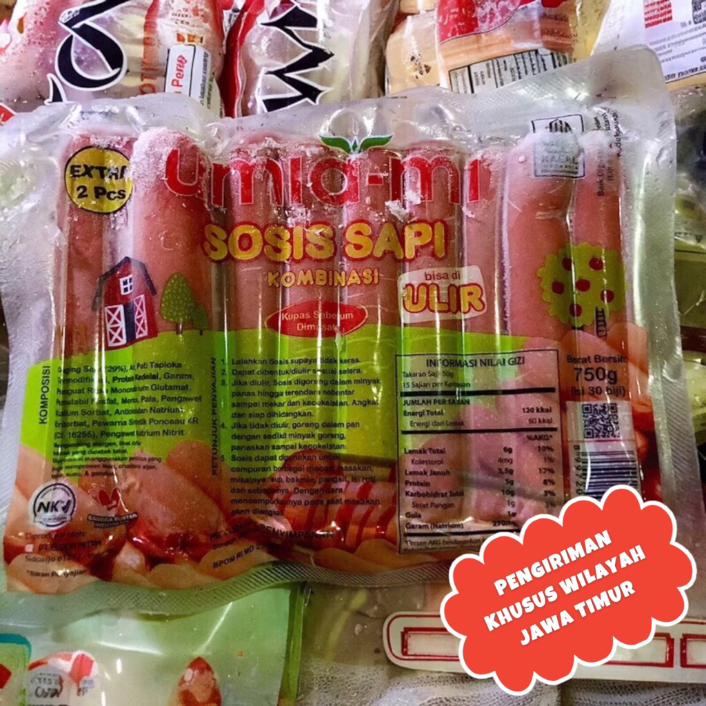 

Umiami Sosis Sapi Ulir (Cocktail isi 50) & (Panjang isi 30)