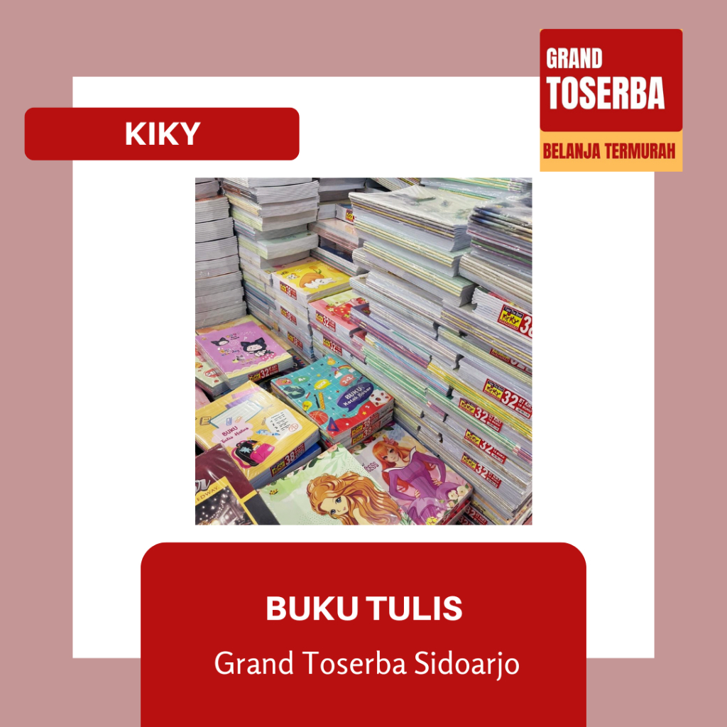 

KIKY BUKU TULIS UKURAN KECIL 32s - s / BUKU TULIS COVER WARNA-WARNI / KERTAS TEBAL DAN HALUS