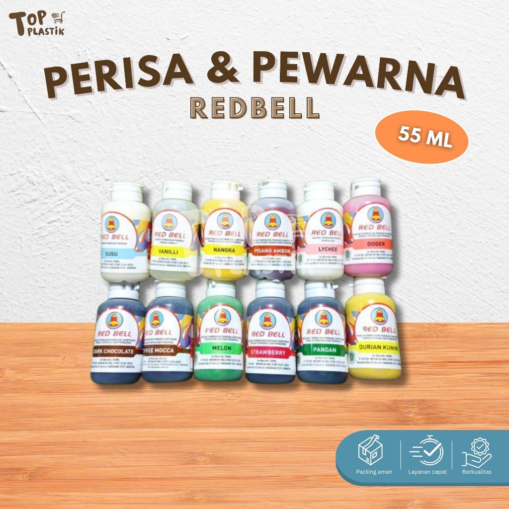 

RED BELL - Redbell Perasa dan Pewarna Makanan / Perisa minuman - botol 55 ml