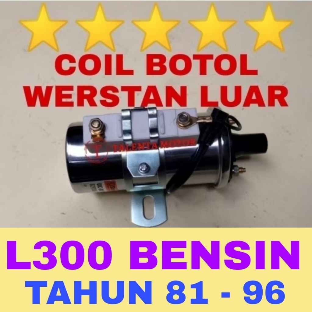 K2. BERGARANSI COIL WERSTAN LUAR L300 BENSIN GALANT SIGMA LANCER SL RESISTOR STECKER ORIGINAL