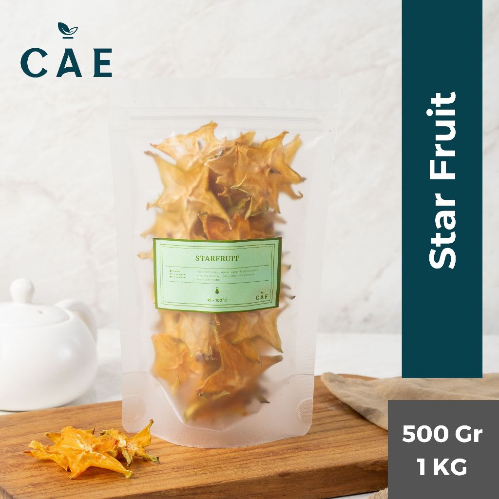 

Starfruit Dried Buah Belimbing Blimbing Kering Fruit Premium 500Gr-1KG
