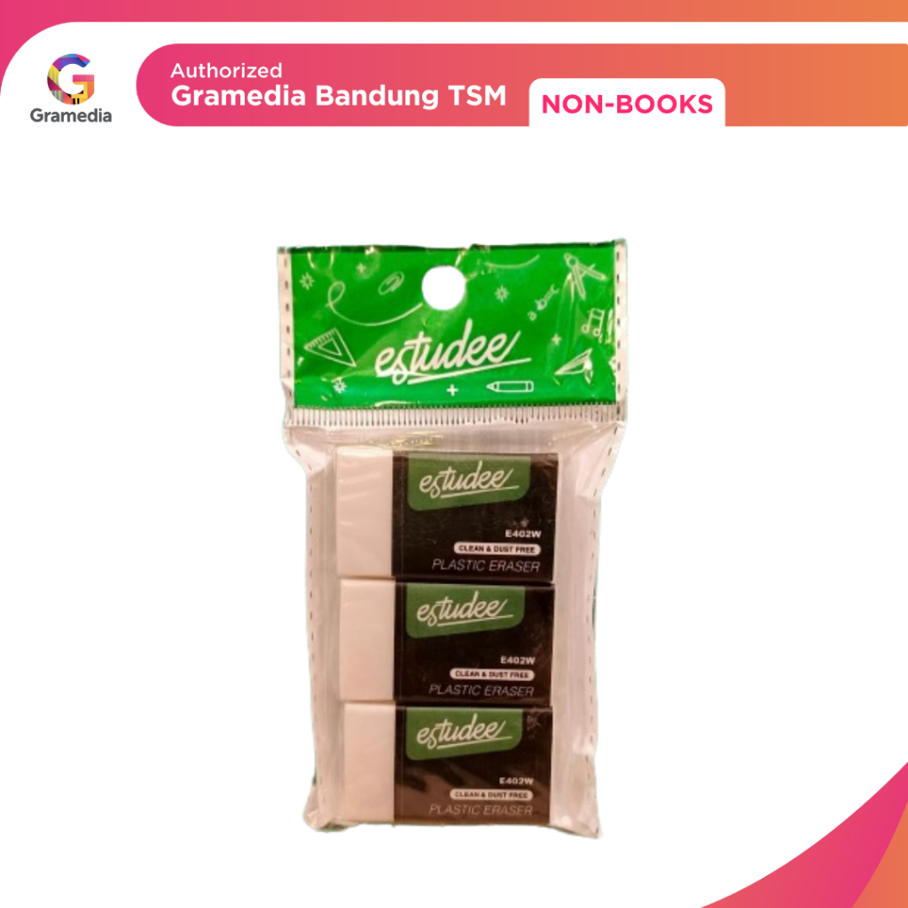 

Gramedia Bandung TSM - Estudee Eraser White Set 3