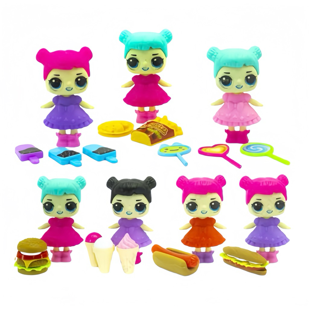 Boneka LOL MO01 Mainan Boneka Mini LOL MC Plus Fast Food