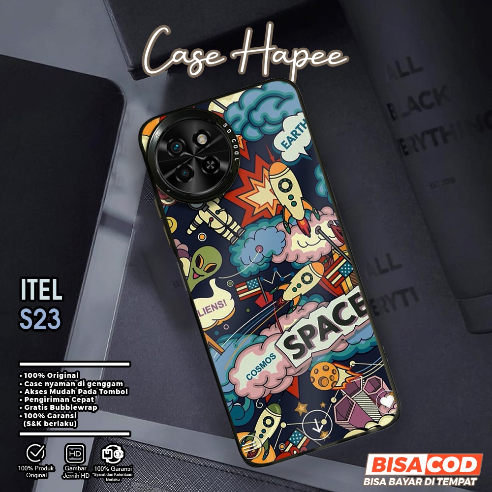 Case Itel S23 Casehapee [AST2] Case So Cool Premium Matte Softcase IMD Hybrid Hologram Glossy