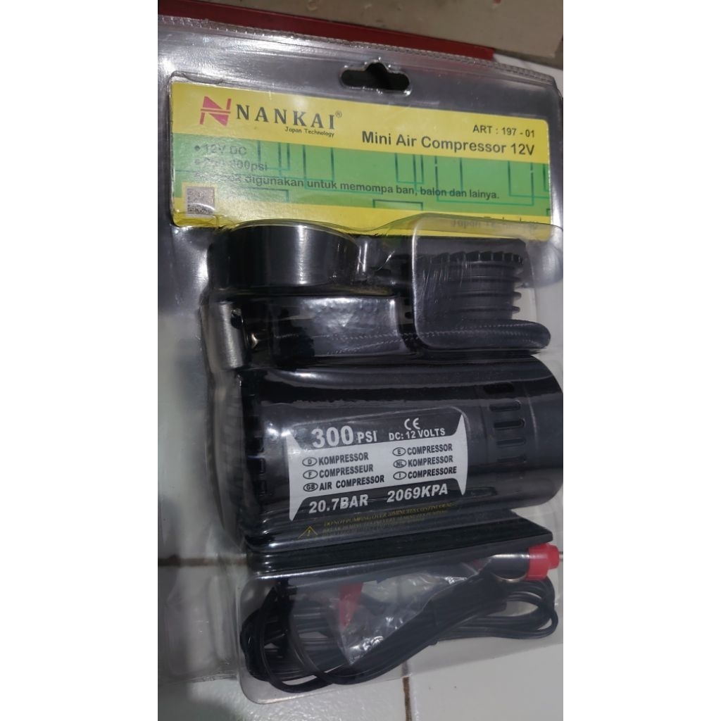 Mini Air Compressor/ Kompresor Nankai 12V
