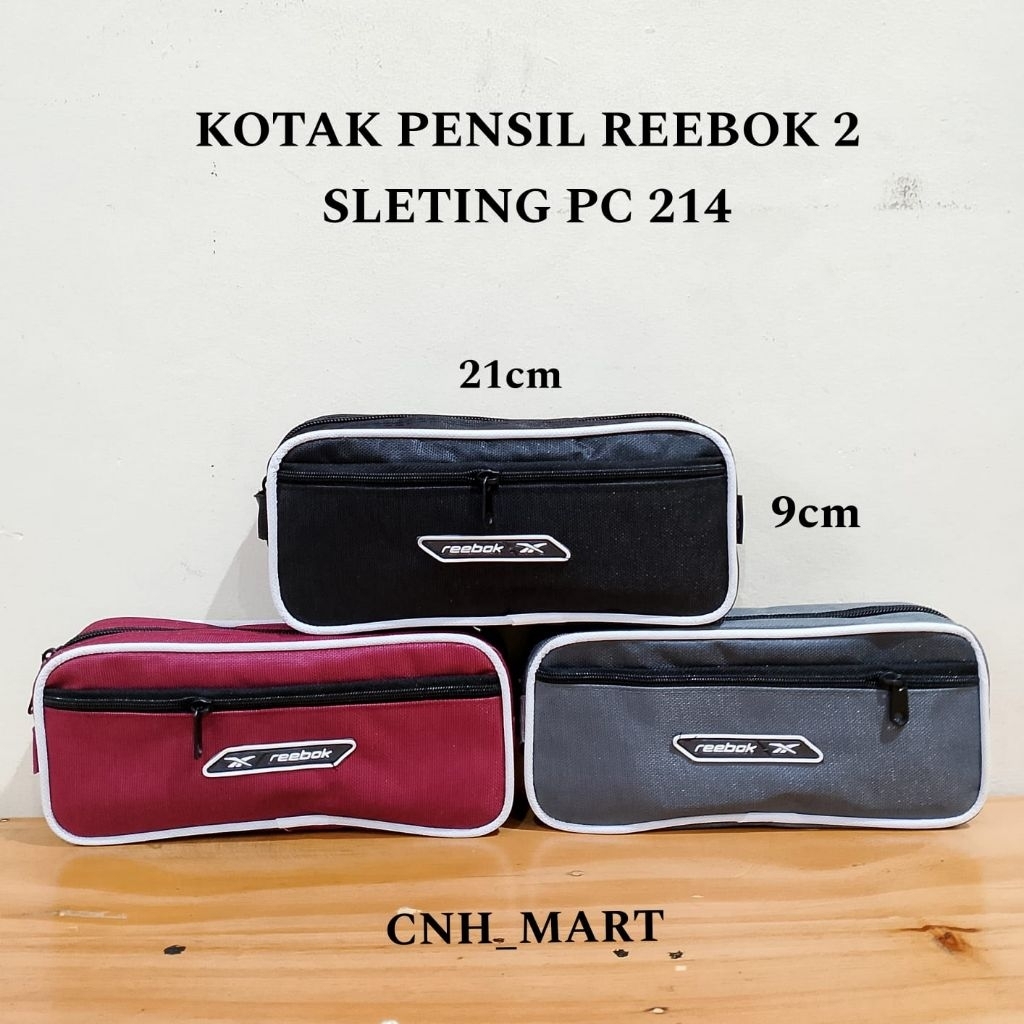 

Kotak Pensil Besar Reebok PC-214 - Pensil Case 2 Sleting Reebok - Tempat Pensil Reebok 214 Satuan