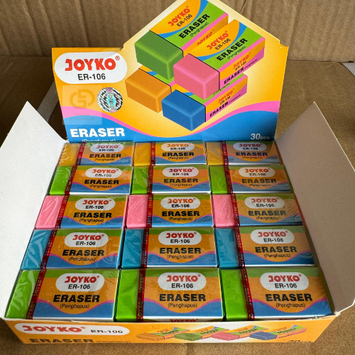

(1 BOX / 30 PCS) Eraser Penghapus Joyko ER-106
