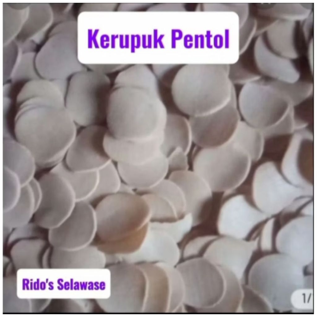 

kerupuk pentol mentah cemilan renyah & gurih tanpa bahan kimia 250gram
