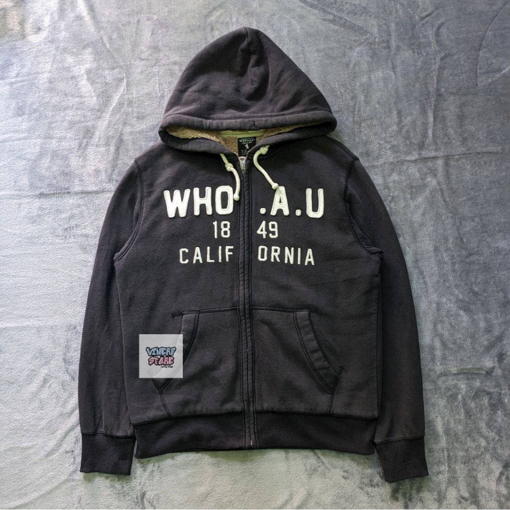 ZIP HODIE WHO.A.U 1849 CALIFORNIA SHERPA HITAM