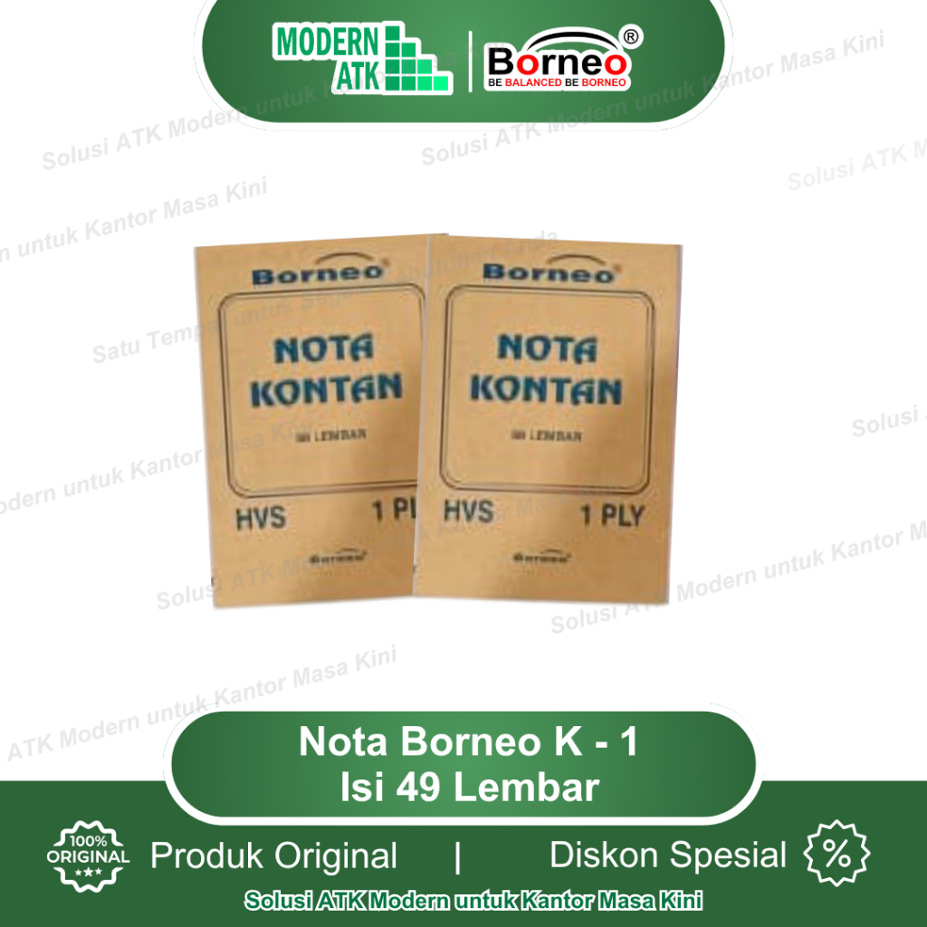 

NOTA KONTAN KECIL 1 Ply (50Lbr) - Bon Nota / Kertas Nota