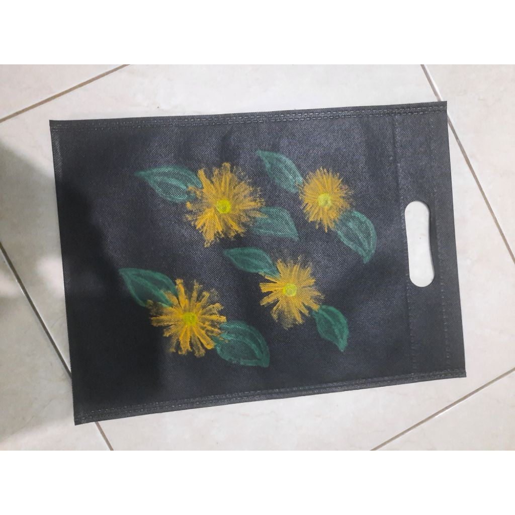 Totebag Lukis Acrylic/Totebag Belanja/Totebag Souvenir/Totebag Kondangan/Totebag Mini