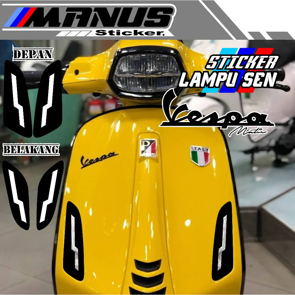VARIASI LAMPU SEIN VESPA SPRINT/STICKER LAMPU SEIN VESPA PRIMAVERA/CUTTING STIKER LAMPU SEIN/VARIASI