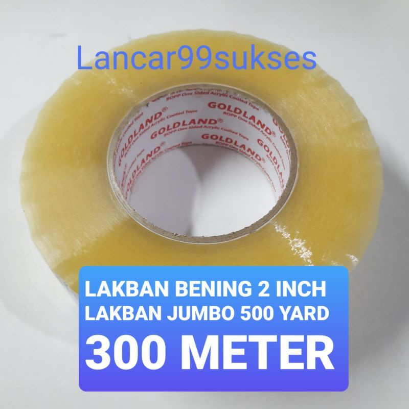 

Lakban bening 2 inch lakban jumbo 500 yard 300 meter