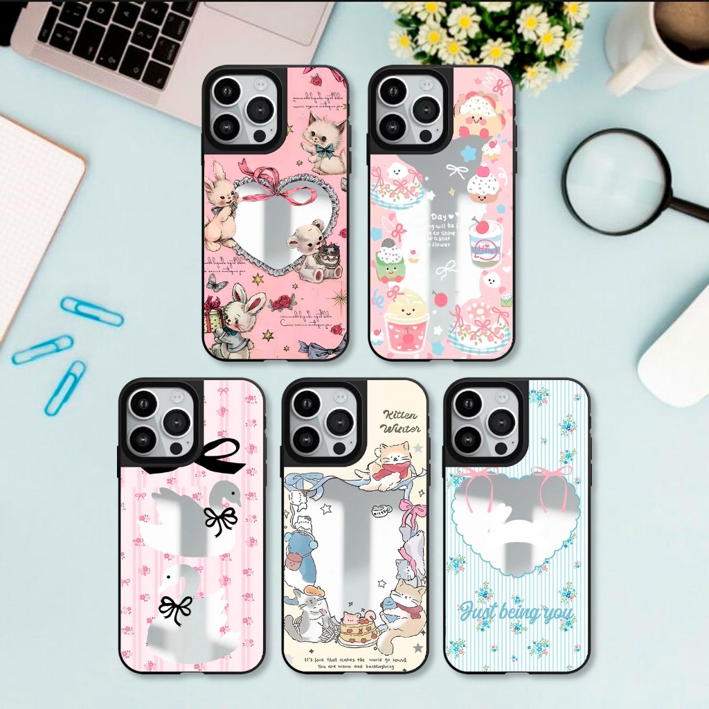Case for OPPO A5X A9 A5 2020 A53 A33 A54 A55 A57 A77S A58 A60 RENO 14 11F 13F Romantic Ribbon Aesthe