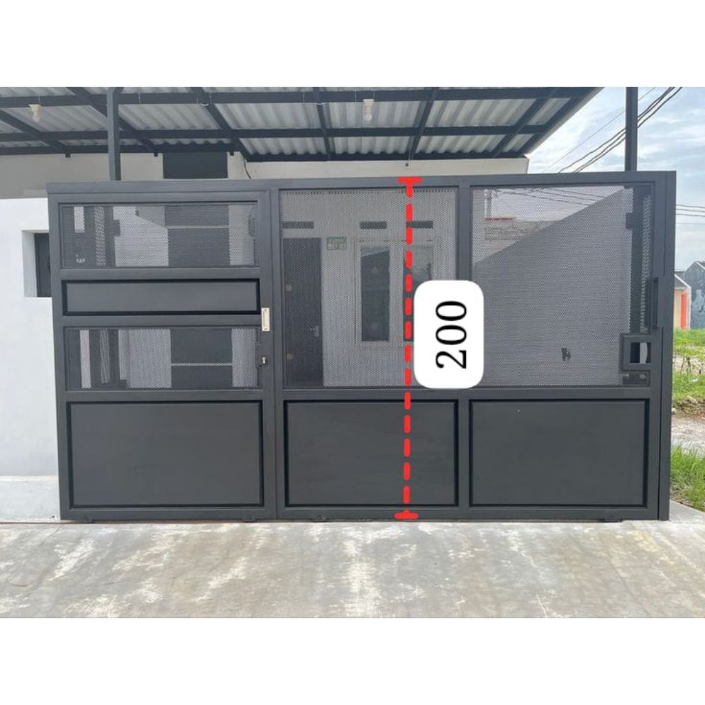 Pintu Gerbang Rumah Minimalis Besi