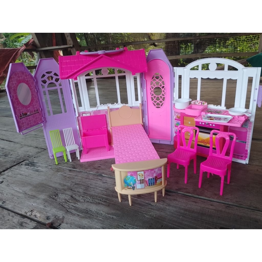 rumah barbie kw preloved