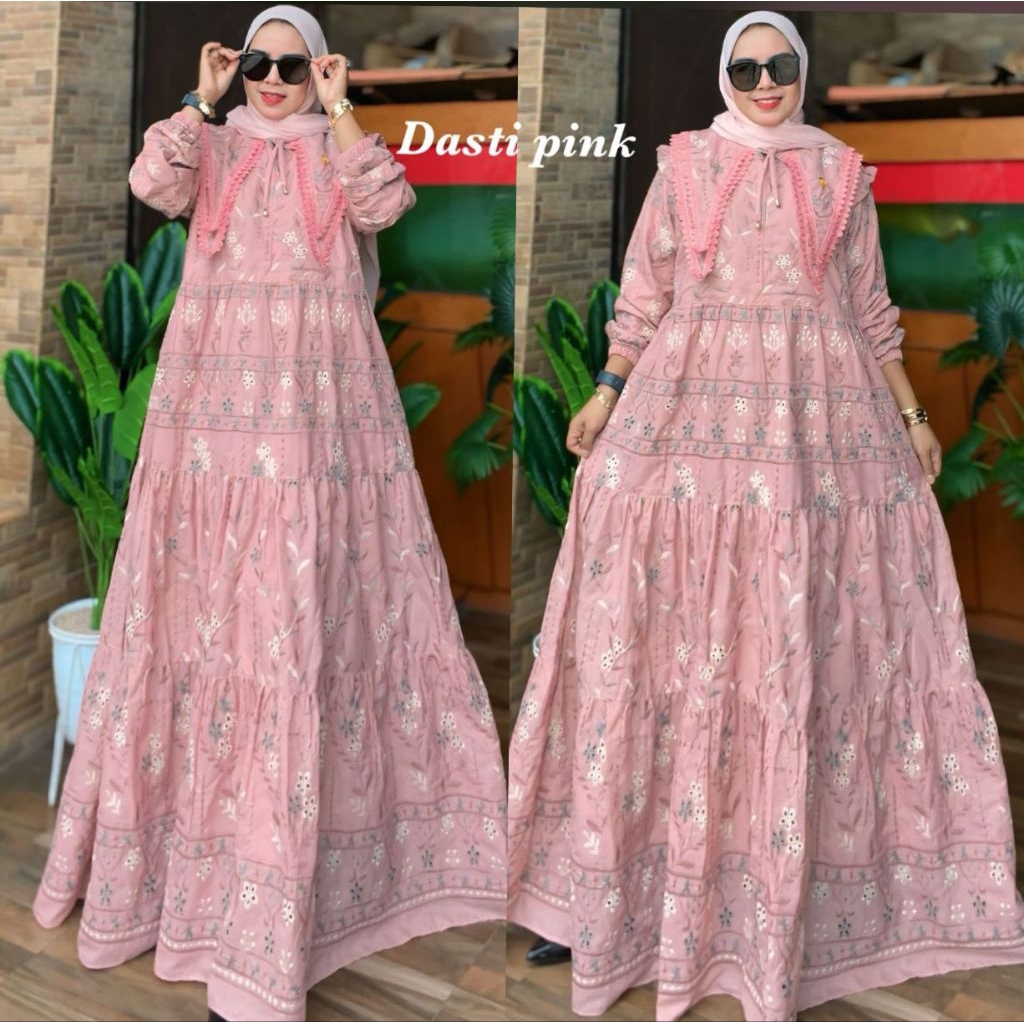 NEW GAMIS KATUN BORDIR BOLONG BKK BANGKOK/GAMIS KATUN BOLONG/GAMIS FIRAL 2025/GAMIS KATUN BUSUI