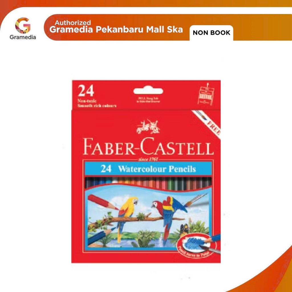 

(Original) Gramedia Pekanbaru - Faber Castell 24 Watercolour Pencils / Faber Castell