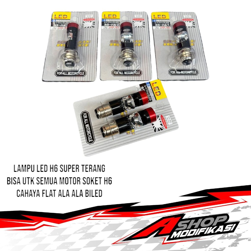 Lampu H6 Laser Biled Super Terang Lampu H6 Motor Universal Super Terang Cahaya Flat Cut