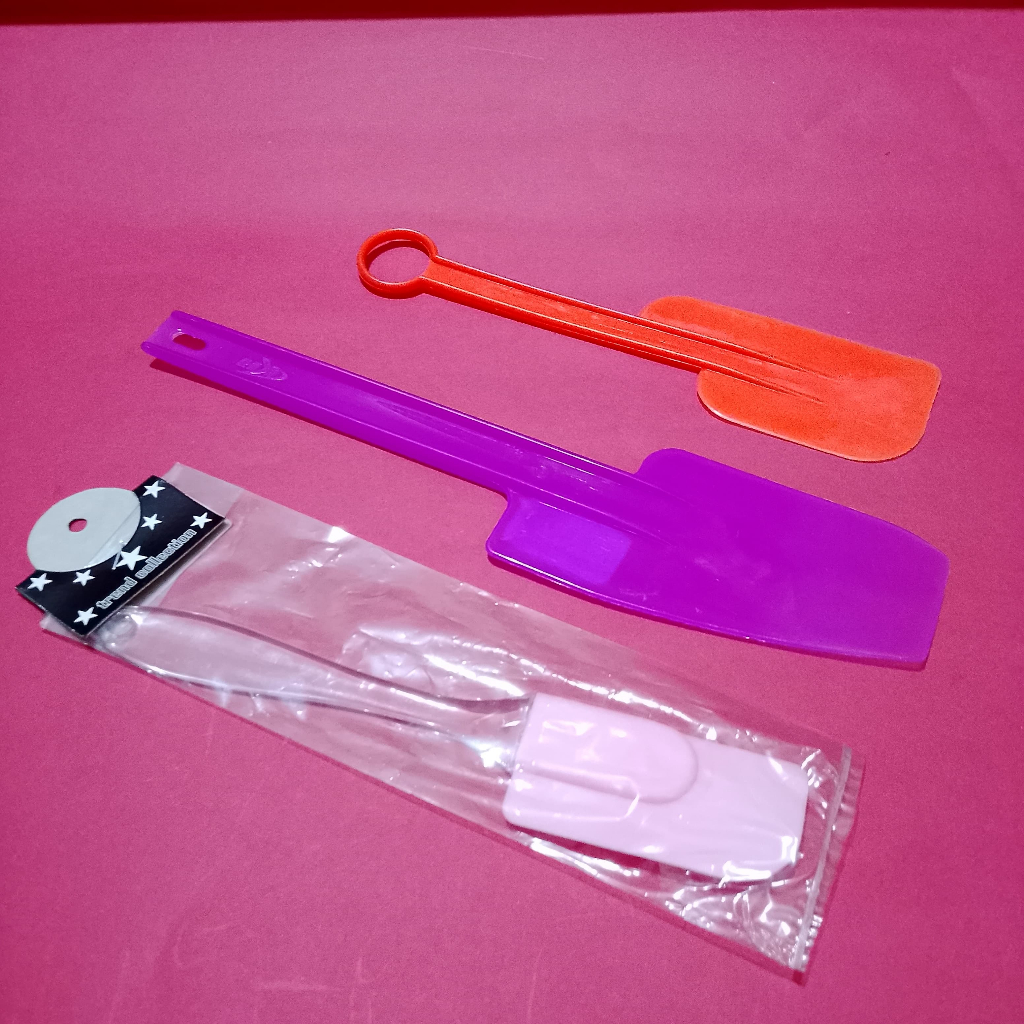 Sodet/Solet/Spatula plastik Kecil ,Jumbo dan Solet / Spatula Silikon Olesan