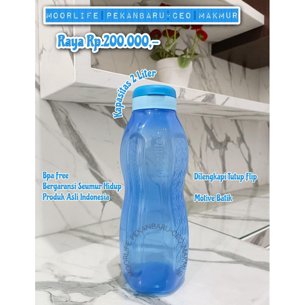 Moorlife- Botol Minum Moorlife Toba / Raya uk 2 Liter
