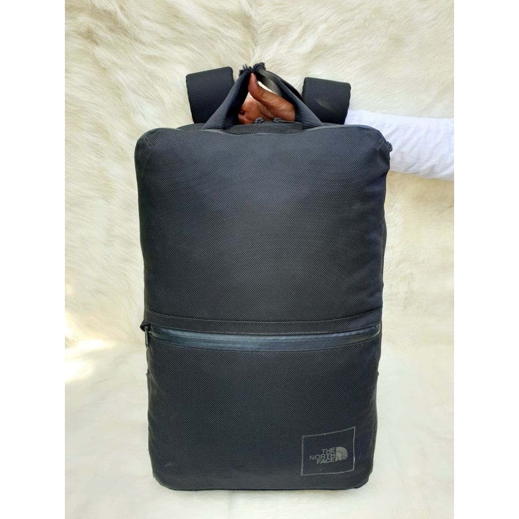 Tas Ransel The North Face Backpack Outdoor Pria Kanvas Hitam