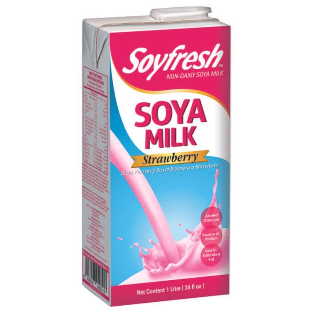 

Soyafresh soya milk strawbery 1liter