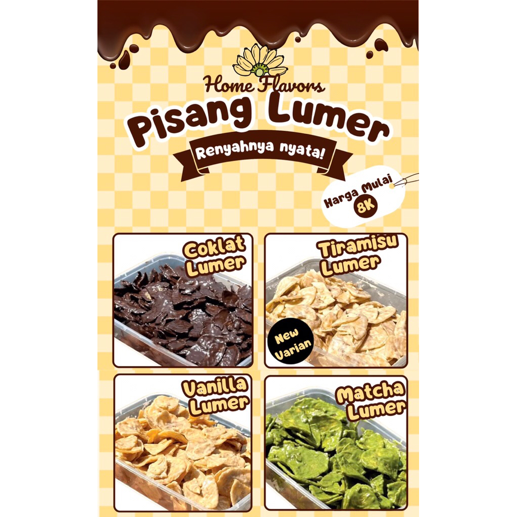 

kripik pisang lumer berat 130gr pakai thinwall 450gr