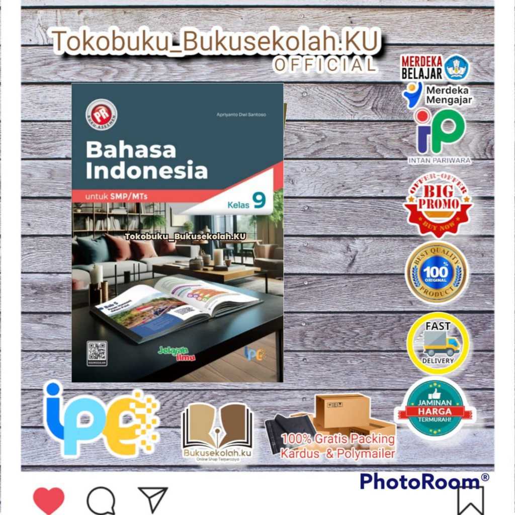 diskon BUKU PR ASESMEN BAHASA INDONESIA KELAS 9 SMP/MTs TAHUNAN terbaru 2025 INTAN PARIWARA