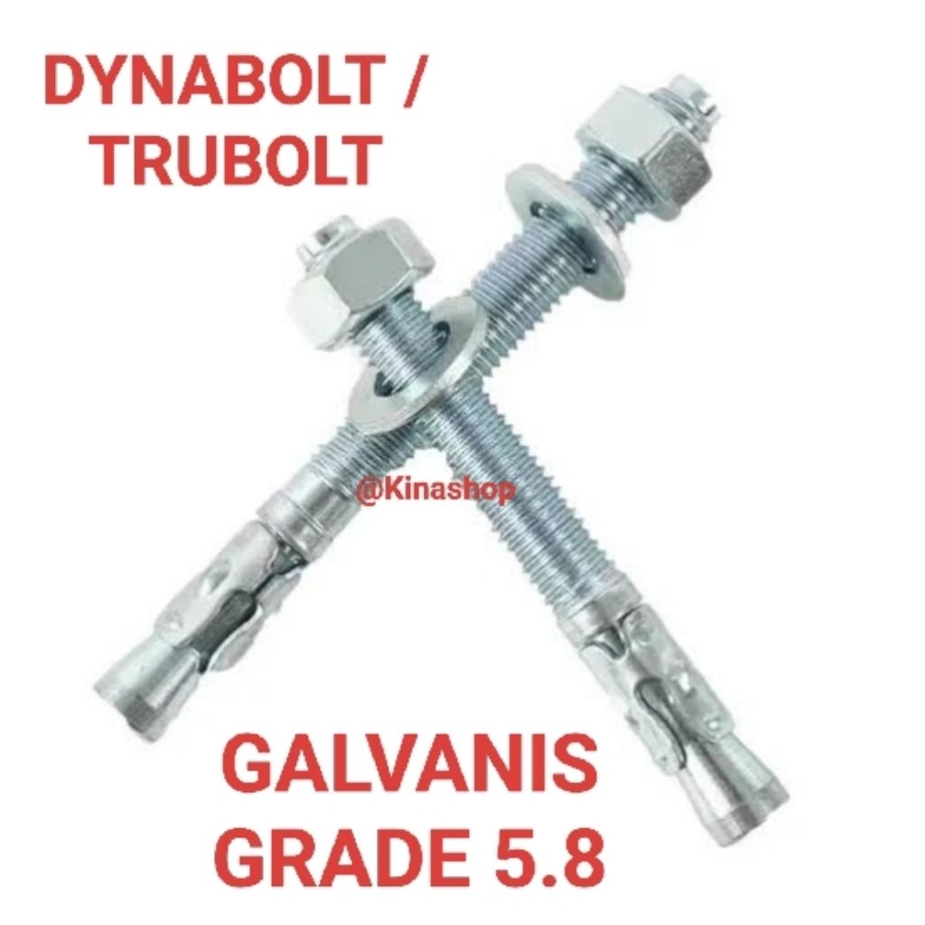 DYNABOLT TRUBOLT ANCHOR GALVANIS M12 X 150MM