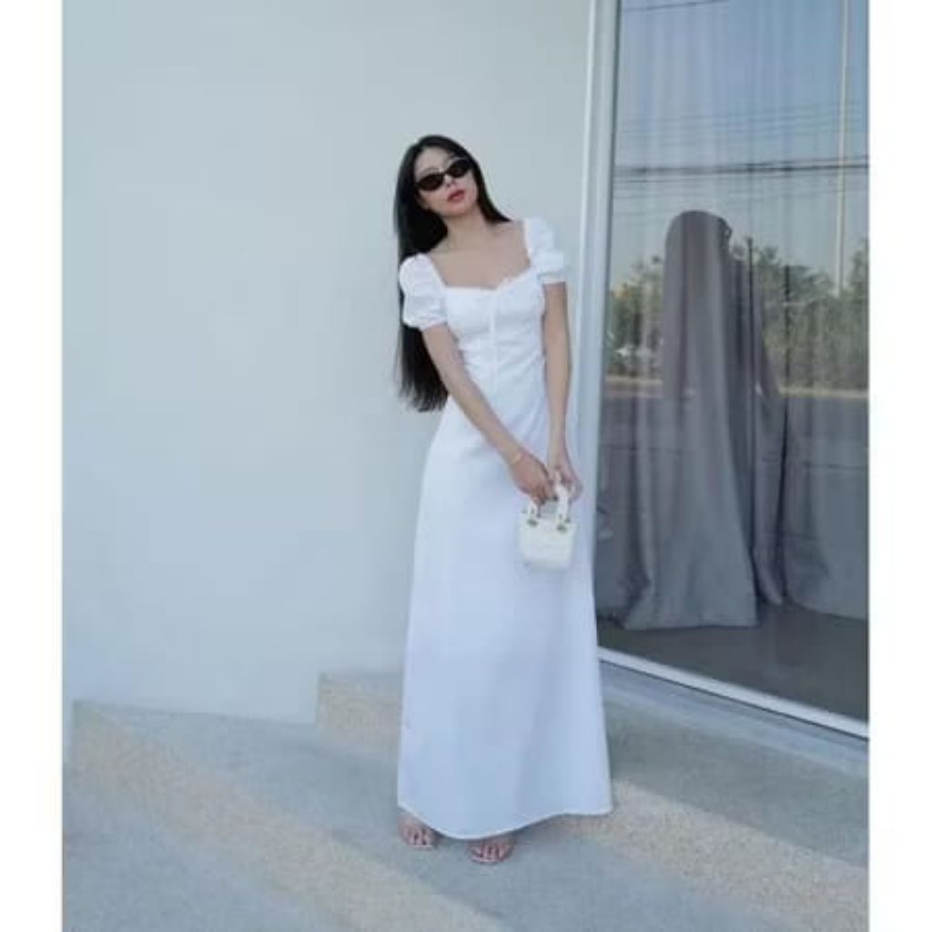 GAUN DRESS NABILA MAXSI DRESS LONG PESTA/ KONDANGAN/NATAL