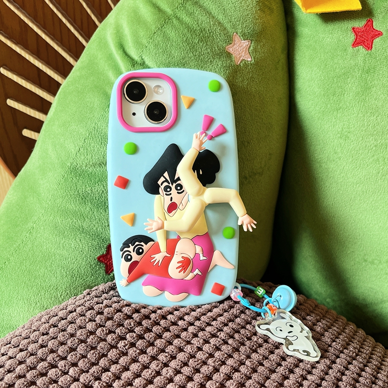 CASING SHINCHAN MISAE PUTAR LUCU IPHONE 13 14 15 16 PRO MAX
