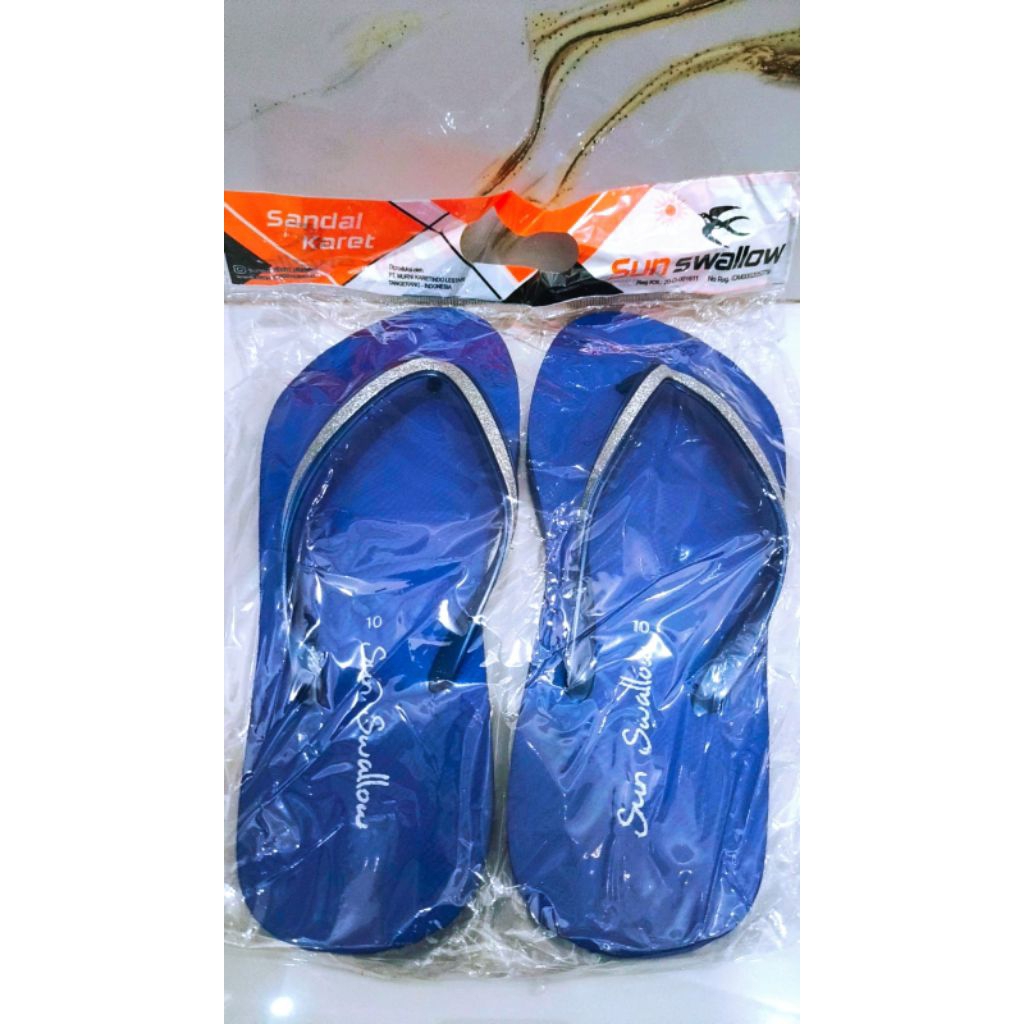 sun Swallow Crystal sandal jepit wanita