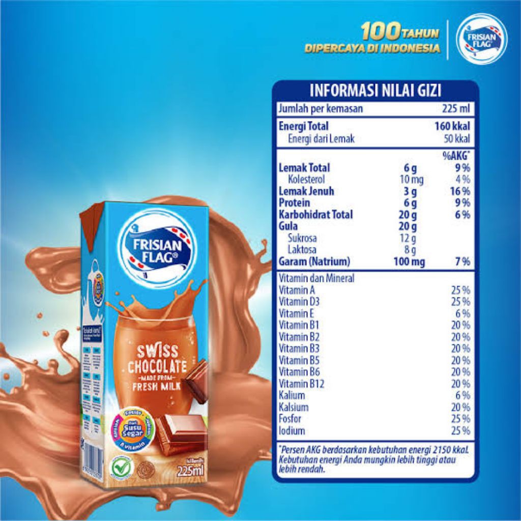 

Uht Frisian Flag 225ml 1 Dus x (36pcs) Milk Fresh