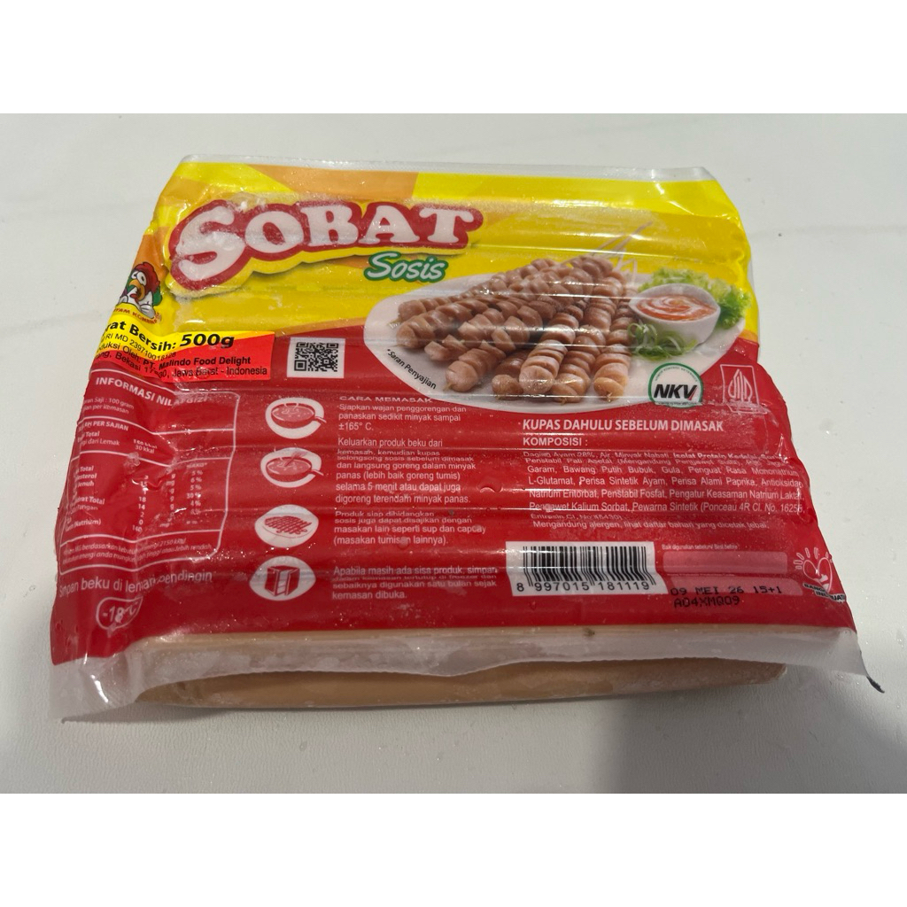 

SOBAT sosis ayam 500 gram