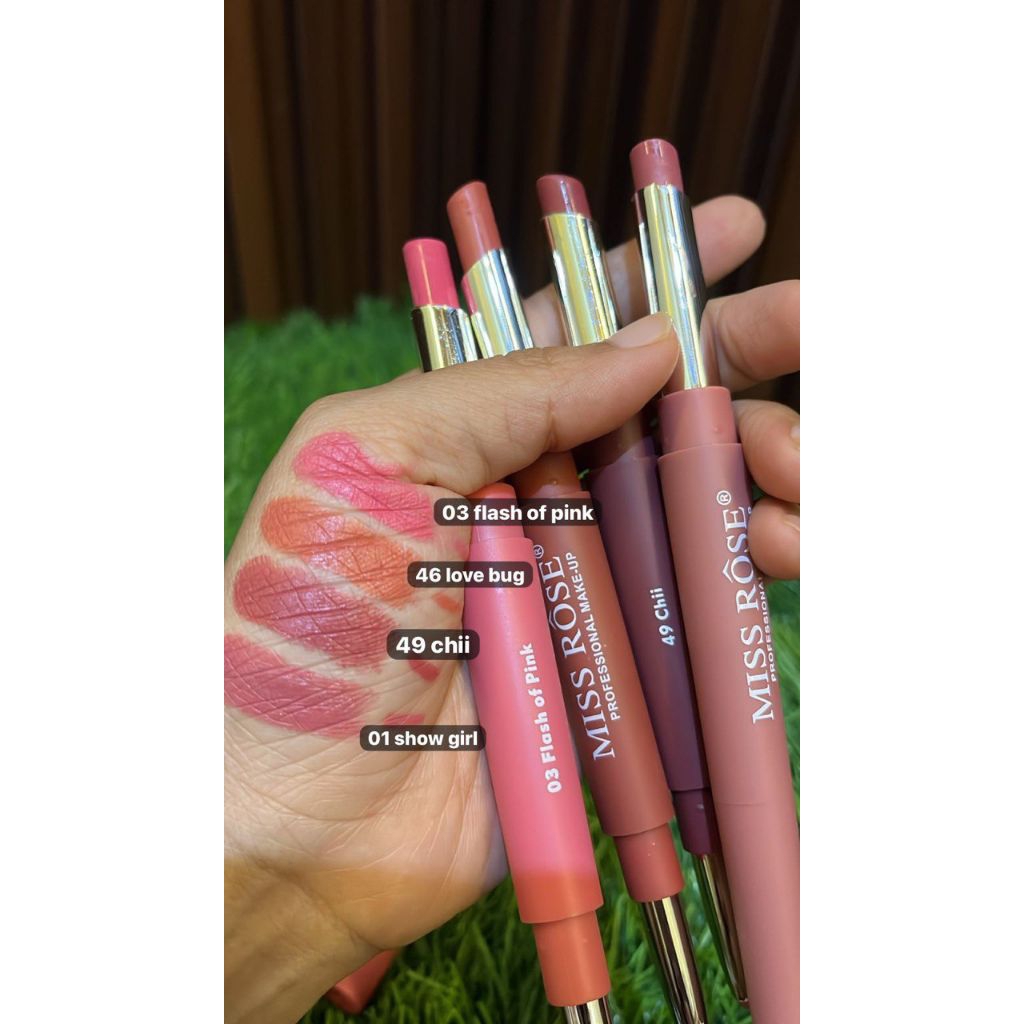 Lipstik+lip linner miss rose