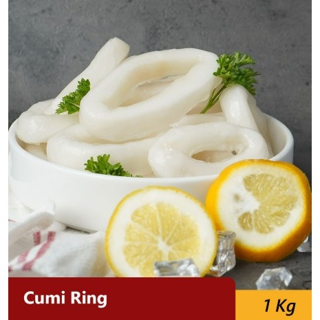 

Cumi Ring Calamari Super Import Beku Frozen kemasan 1kg