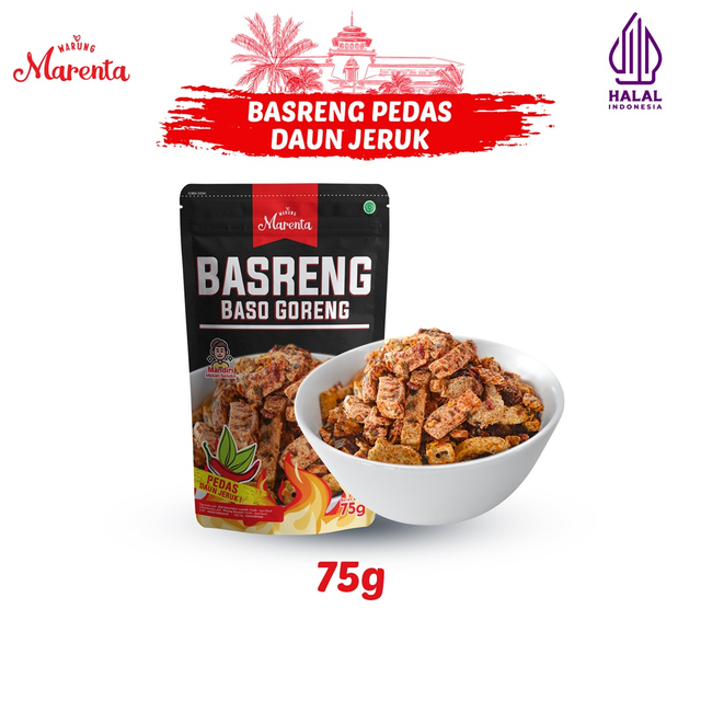 

Marenta - Makanan Basreng Kemasan 75 Pedas Daun Jeruk