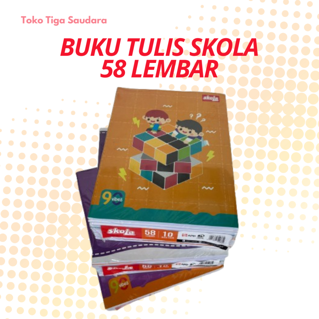 

Buku Tulis Skola 58 Lembar 1 Pack Isi 10 Buku