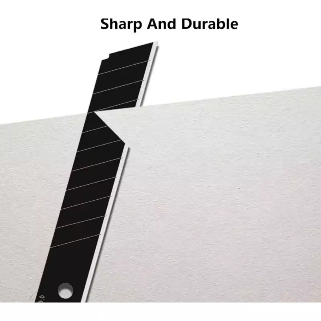 

Isi Ulang Cutter Hitam Besar 18mm SK5 Refill Cutter Besar Tajam 18mm Stainless {10 pcs}